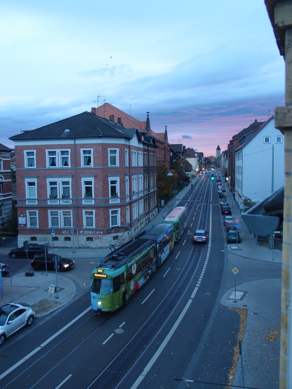 Tram Leonhardstraße at Dawn